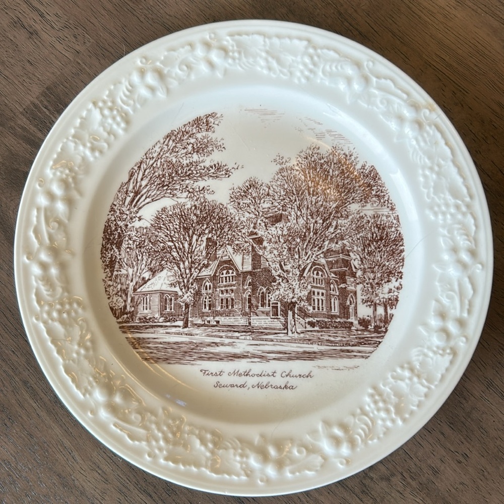 Vintage Methodist Church Plate